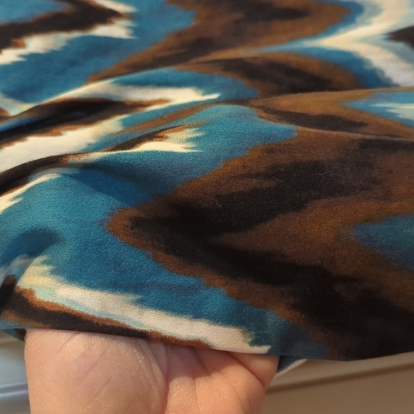 Worthington Stretch Chevron Southwestern feel Swinging Mini - Size 14 - Picture 6 of 12